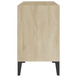 Berkfield Home TV Cabinet with Metal Legs Sonoma Oak 69.5x30x50 cm in Light Tan - thumbnail 5