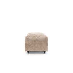 Abakus Direct Harriet Crushed Chenille Footstool in Cream - thumbnail 4