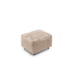 Abakus Direct Harriet Crushed Chenille Footstool in Cream - thumbnail 5