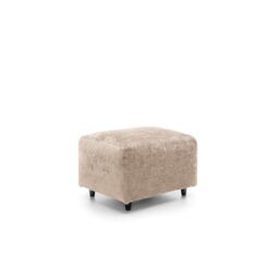 Abakus Direct Harriet Crushed Chenille Footstool in Cream - thumbnail 3