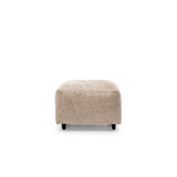 Abakus Direct Harriet Crushed Chenille Footstool in Cream - thumbnail 2