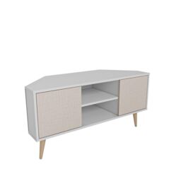 "Decorotika Lesson 120 cm Corner TV Unit for TVs up to 51"" in Light Beige" - thumbnail 5