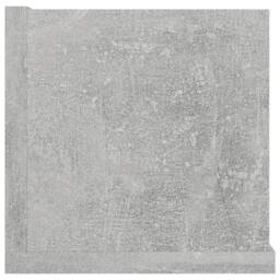 Berkfield Home Durable CD Wall Shelf Concrete Grey 100x18x18 cm Engineered Wood - Size: 100 x 18 x 18 cm - thumbnail 5