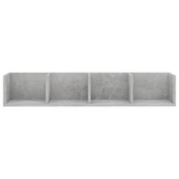 Berkfield Home Durable CD Wall Shelf Concrete Grey 100x18x18 cm Engineered Wood - Size: 100 x 18 x 18 cm - thumbnail 4