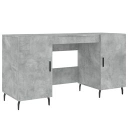 Berkfield Home Desk Concrete Grey 140x50x75 cm Engineered Wood - Size: 140 x 50 x 75 cm - thumbnail 2