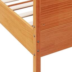 Berkfield Home Beautiful Bed Frame without Mattress Wax Brown 135x190 cm Double - thumbnail 7
