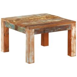 Berkfield Home Green Coffee Table 55x55x35 cm Solid Wood Reclaimed - Size: 55 x 55 x 35 cm - thumbnail 2