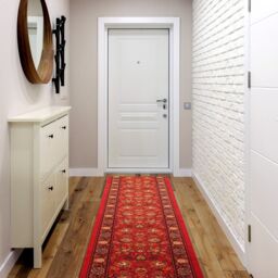 RugsX Anti-Slip Tradycja Runner in Red - Size: 57 cm x 440 cm - thumbnail 4
