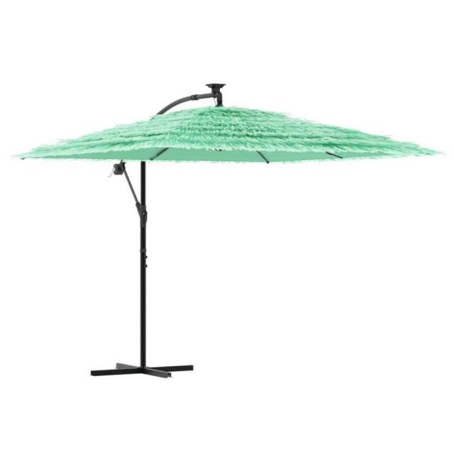 Berkfield Home Garden Parasol with Steel Pole Green 269x269x235 cm in Light Green - Size: 269 x 269 x 235 cm - image 1