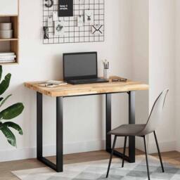 Berkfield Home Table Top Rectangular 80x70x4 cm Solid Wood Acacia in Brown - Size: 80 x 70 x 4 cm - thumbnail 1