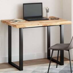 Berkfield Home Table Top Rectangular 80x70x4 cm Solid Wood Acacia in Brown - Size: 80 x 70 x 4 cm - thumbnail 2