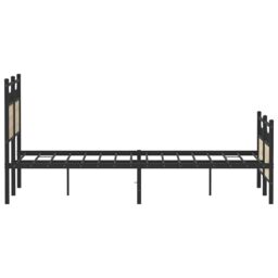 Berkfield Home Bed Frame without Mattress Sonoma Oak 120x190 cm Small Double Engineered Wood in Brown - thumbnail 7