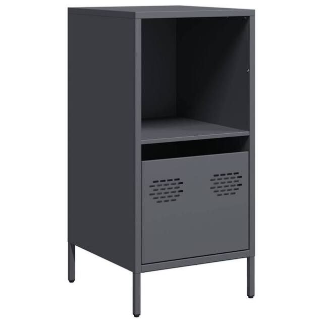 Berkfield Home Sideboard Anthracite 35x39x73.5 cm Cold-rolled Steel in Dark Grey - image 1