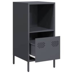 Berkfield Home Sideboard Anthracite 35x39x73.5 cm Cold-rolled Steel in Dark Grey - thumbnail 5