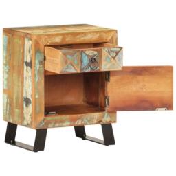 Berkfield Home Bedside Cabinet 40x30x50 cm Solid Reclaimed Wood - Size: 40 x 30 x 50 cm - thumbnail 1