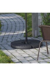 Living and Home Large Square Canopy Rotating Outdoor Cantilever Parasol with Fillable Base in Dark Grey - thumbnail 5