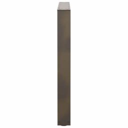 Berkfield Home Dining Table Legs V-Shape 3 pcs Natural Steel 80x(72-73.3) cm Steel in Brown - thumbnail 6