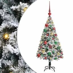 Berkfield Home Artificial Christmas Tree with 150 LEDs with Stand Green 120 cm - thumbnail 2
