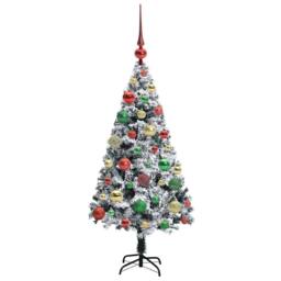 Berkfield Home Artificial Christmas Tree with 150 LEDs with Stand Green 120 cm - thumbnail 6