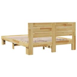 Berkfield Home Beautiful Bed Frame with Headboard without Mattress 160x200 cm So in Light Tan - thumbnail 8
