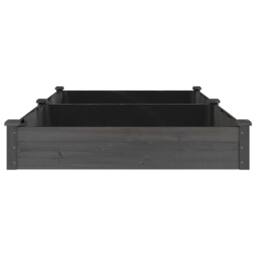 Berkfield Home Garden Raised Bed with Liner Grey 240x120x25 cm Solid Wood Fir - Size: 240 x 120 x 25 cm - thumbnail 5