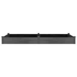 Berkfield Home Garden Raised Bed with Liner Grey 240x120x25 cm Solid Wood Fir - Size: 240 x 120 x 25 cm - thumbnail 4