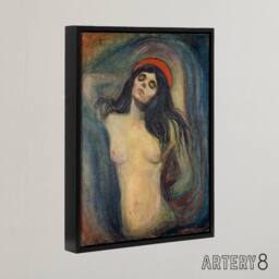 "Artery8 Edvard Munch Madonna Framed Canvas Wall Art Print - Size: W12"" x H16""" - thumbnail 2