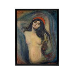 "Artery8 Edvard Munch Madonna Framed Canvas Wall Art Print - Size: W12"" x H16""" - thumbnail 1