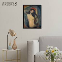 "Artery8 Edvard Munch Madonna Framed Canvas Wall Art Print - Size: W12"" x H16""" - thumbnail 3