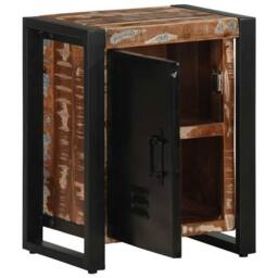 Berkfield Home Bedside Cabinets 2 pcs Multicolour Solid Rough Wood Mango - thumbnail 3