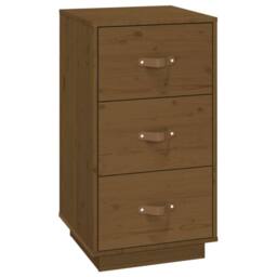 Berkfield Home Beautiful Bedside Cabinets 2 pcs Honey Brown 40x40x75 cm Solid Wo - Size: 40 x 40 x 75 cm - thumbnail 6
