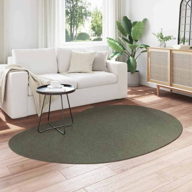 Berkfield Home Modern Area Rug Forest Green 140x200 cm Polyester Non-Slip - Size: Medium - image 1