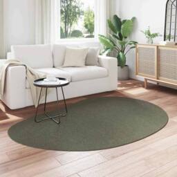 Berkfield Home Modern Area Rug Forest Green 140x200 cm Polyester Non-Slip - Size: Medium - thumbnail 1