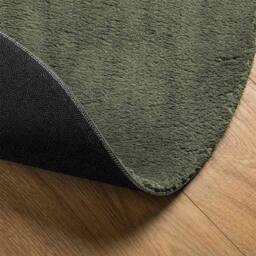 Berkfield Home Modern Area Rug Forest Green 140x200 cm Polyester Non-Slip - Size: Medium - thumbnail 5