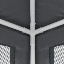 Berkfield Home Party Tent with 4 Mesh Sidewalls Anthracite 2x2 m HDPE in Black - thumbnail 6