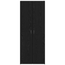 Berkfield Home Highboard Black Oak - 60 x 32 x 153 cm - Engineered wood - thumbnail 6
