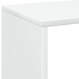 Berkfield Home Room Divider Bookcase White 69.5x29x103.5 cm Engineered Wood - thumbnail 9
