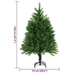 Berkfield Home Beautiful Artificial Christmas Tree Lifelike Needles 120 cm Green - thumbnail 8