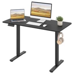 Costway Ergonomic Stand Up Desk 120x60CM Electric Standing Computer Desk in Black - Size: 120x60 cm - thumbnail 3