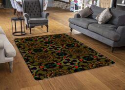 Benjamin Tate Design Pakistan Mosaic Paint Rug in Natural - Size: Large - thumbnail 2