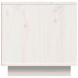 Berkfield Home TV Cabinet White 140x40x40 cm Solid Wood Pine - Size: 140 x 40 x 40 cm - thumbnail 8
