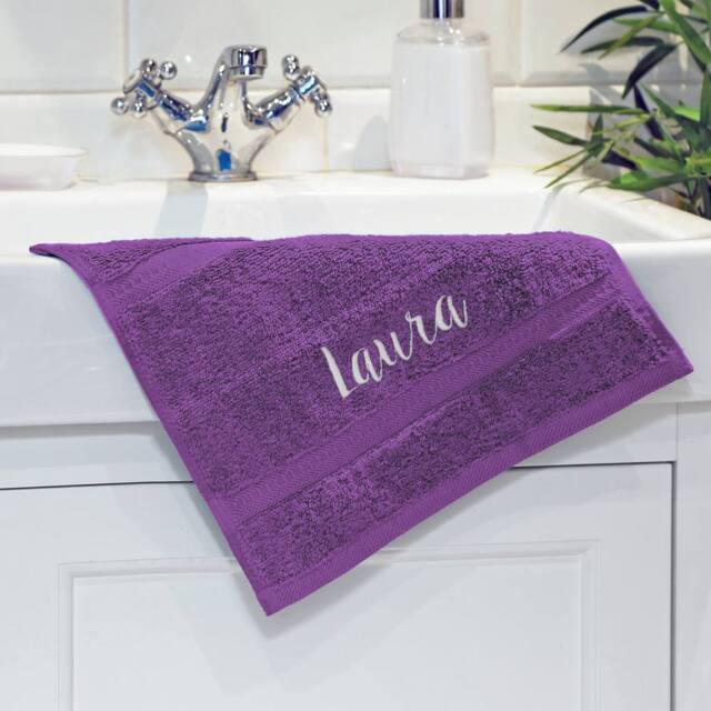 Duncan Stewart Personalised Face Flannel/Towel in Purple - image 1