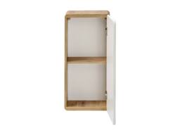 Vente-unique Bathroom Tall Unit - Natural & White - L35 X W22 X H75 Cm - ARUBA in Light Oak - thumbnail 5