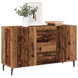 Berkfield Home Sideboard Old Wood 100x36x60 cm Engineered Wood in Brown - Size: 100 x 36 x 60 cm - thumbnail 1