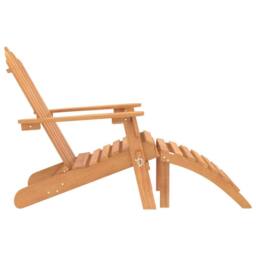 Berkfield Home Garden Adirondack Chairs with Footrests 2 pcs Solid Wood Acacia in Brown - thumbnail 5
