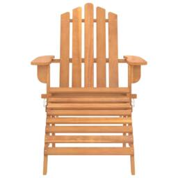 Berkfield Home Garden Adirondack Chairs with Footrests 2 pcs Solid Wood Acacia in Brown - thumbnail 4