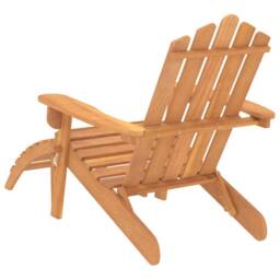 Berkfield Home Garden Adirondack Chairs with Footrests 2 pcs Solid Wood Acacia in Brown - thumbnail 6