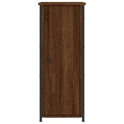 Berkfield Home Bedside Cabinets 2 pcs Brown Oak 32x42x80 cm Engineered Wood - Size: 32 x 42 x 80 cm - thumbnail 6