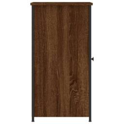Berkfield Home Bedside Cabinets 2 pcs Brown Oak 32x42x80 cm Engineered Wood - Size: 32 x 42 x 80 cm - thumbnail 8