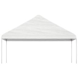 Berkfield Home Gazebo with Roof White 5.88x2.23x3.75 m Polyethylene - thumbnail 1